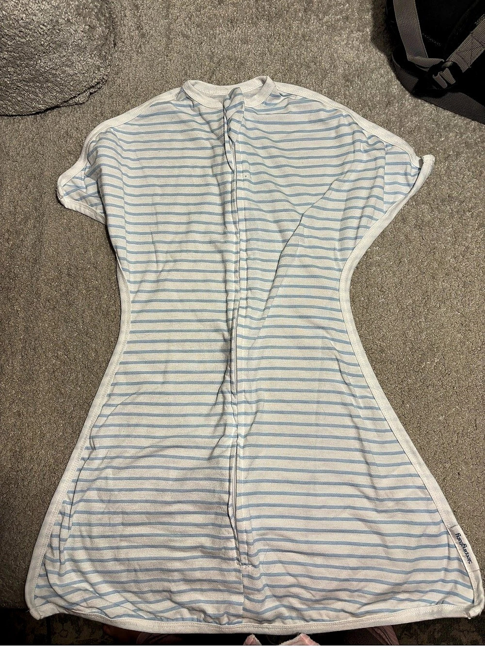 SleepingBaby Zipadee-Zip Transition Swaddle Striped Wearable Blanket Baby 4-8M